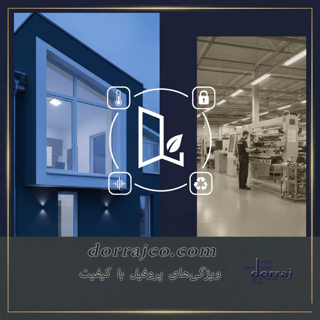 ویژگی‌های پروفیل با کیفیت | فروش پنجره دوجداره | گروه دراج